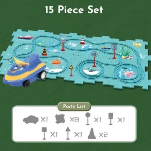 PuzzleRacer™ Kids Car Track Set