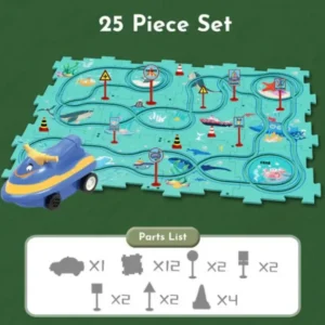 PuzzleRacer™ Kids Car Track Set