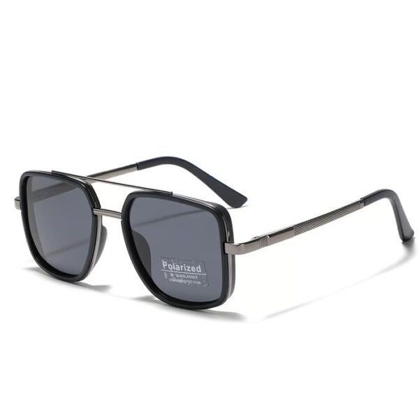 Stylish and comfortable, Retro Square Flat Top Sunglasses feature polarized lenses to block harmful UV rays.