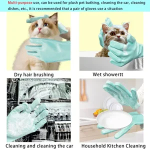 Silicone Dog Grooming Gloves