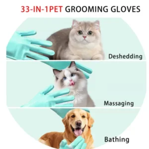 Silicone Dog Grooming Gloves