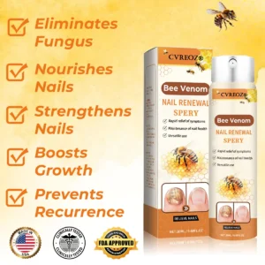 Cvreoz®Bee Venom Nail Renewal Spray👨‍⚕️ 𝘾𝙚𝙧𝙩𝙞𝙛𝙞𝙚𝙙 𝙗𝙮 𝙩𝙝𝙚 𝘼𝙢𝙚𝙧𝙞𝙘𝙖𝙣 𝘼𝙘𝙖𝙙𝙚𝙢𝙮 𝙤𝙛 𝘿𝙚𝙧𝙢𝙖𝙩𝙤𝙡𝙤𝙜𝙮(𝘼𝘼𝘿)