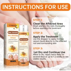 Cvreoz®Bee Venom Nail Renewal Spray👨‍⚕️ 𝘾𝙚𝙧𝙩𝙞𝙛𝙞𝙚𝙙 𝙗𝙮 𝙩𝙝𝙚 𝘼𝙢𝙚𝙧𝙞𝙘𝙖𝙣 𝘼𝙘𝙖𝙙𝙚𝙢𝙮 𝙤𝙛 𝘿𝙚𝙧𝙢𝙖𝙩𝙤𝙡𝙤𝙜𝙮(𝘼𝘼𝘿)