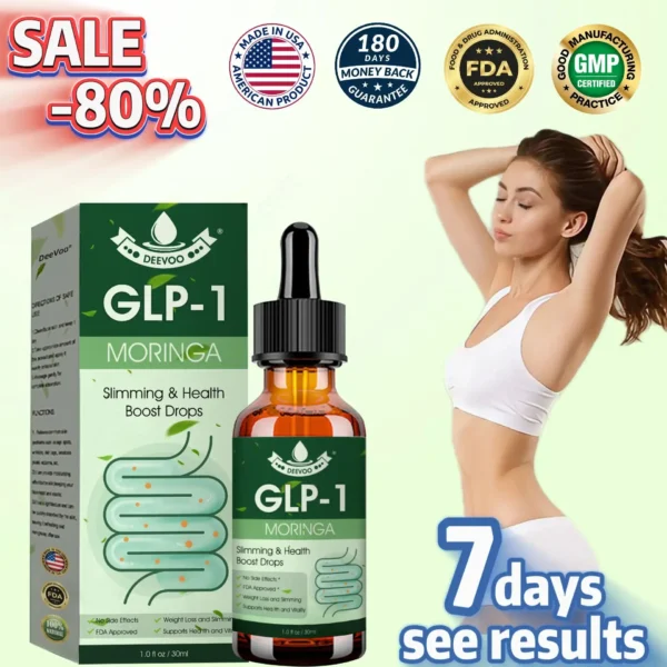 Deevoo® GLP-1 Slimming & Health Boost Drops🏆🏆 – Clinically Developed Fat Burner for Natural Weight Loss & Energy Balance