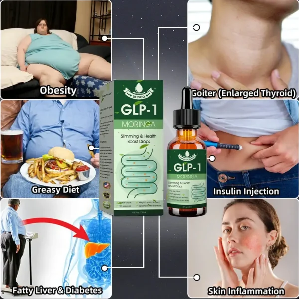 Deevoo® GLP-1 Slimming & Health Boost Drops🏆🏆 – Clinically Developed Fat Burner for Natural Weight Loss & Energy Balance