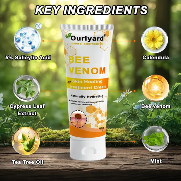 Ourlyard® Official Store: Bee Venom Skin Treatment Cream👨‍⚕️British Association of Dermatologists (BAD) Approved