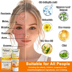Ourlyard® Official Store: Bee Venom Skin Treatment Cream👨‍⚕️British Association of Dermatologists (BAD) Approved
