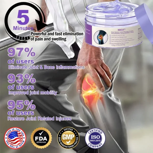 BBOJI™ 7 Day Rapid Joint & Bone Therapy Cream USA Orthopedics (AAOS) Approved