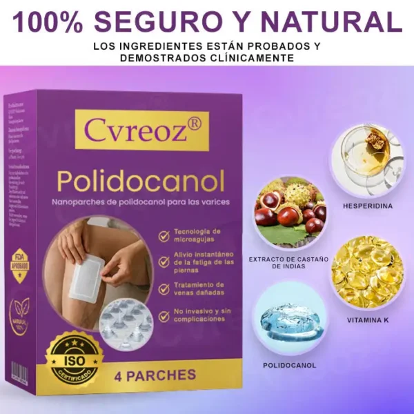 Cvreoz® Nanoparches de polidocanol para las varices