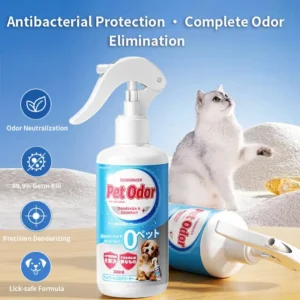 NaturTail Pet Deodorizing & Refreshing Deodorant Spray For Dogs & Cats