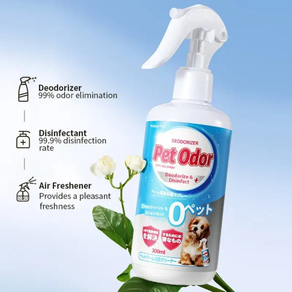 NaturTail Pet Deodorizing & Refreshing Deodorant Spray For Dogs & Cats