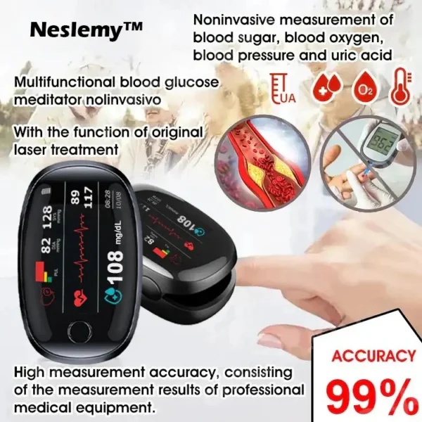 Neslemy™ Non-Invasive Blood Glucose Meter[99.9% Accuracy]