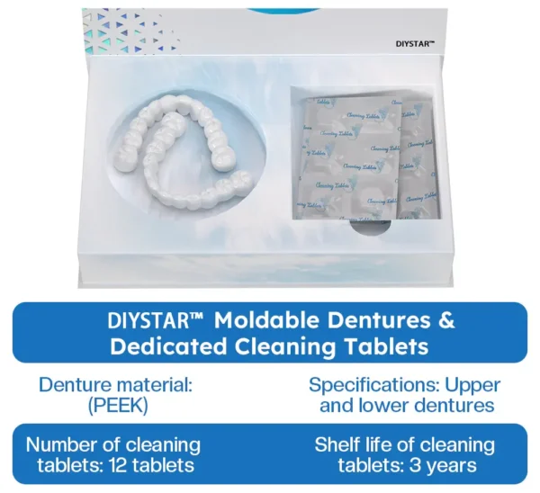 Official Store | DIYSTAR™ Moldable Dentures🧑🏽‍⚕️Obtain American Dental Association (ADA) Certification ✅