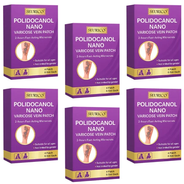 Seurico™ Polidocanol Nano Varicose Vein Relief Patch 👩🏼‍⚕️ Clinically Recommended by NICE (National Institute for Health and Care Excellence)