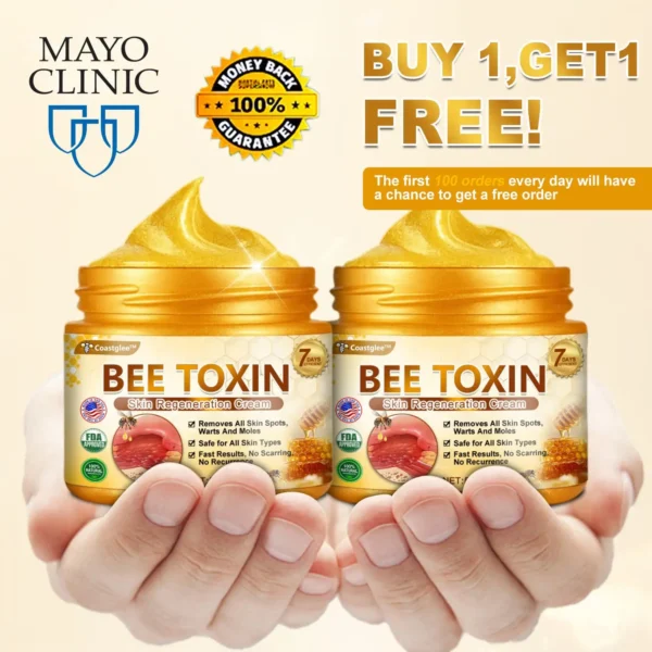 coastglee™ Bee Toxin Skin Regeneration Cream（🧑‍⚕️AAD Recommended🧑‍⚕️）