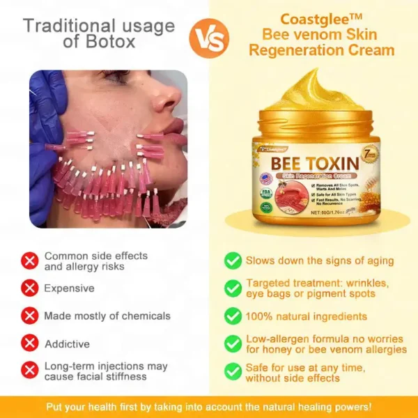 coastglee™ Bee Toxin Skin Regeneration Cream（🧑‍⚕️AAD Recommended🧑‍⚕️）