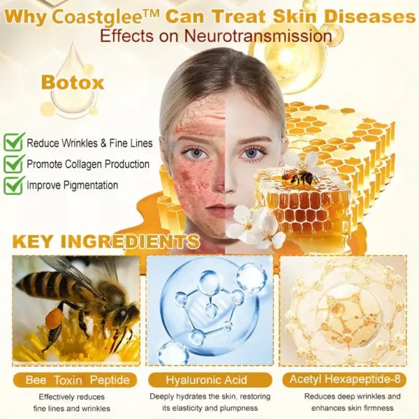 coastglee™ Bee Toxin Skin Regeneration Cream（🧑‍⚕️AAD Recommended🧑‍⚕️）