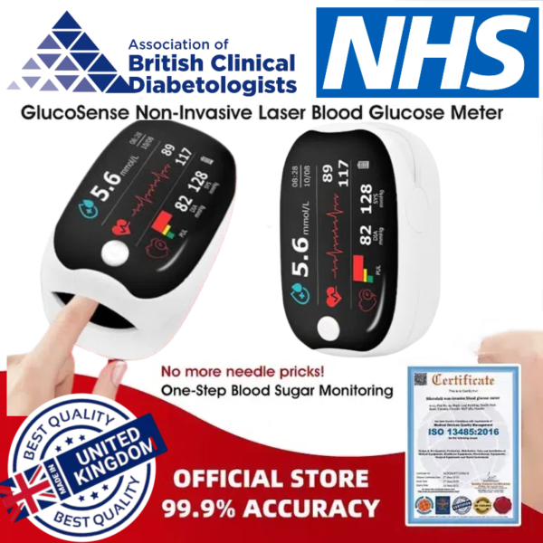 LAOZIK™ Advanced Laser Glucose Monitor – No Pricks, 99.9% Accuracy!