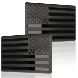 3D Aluminum US Flag Emblem