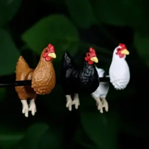 Hand-Painted Chicken Earrings