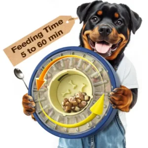 Manual Rotating Dog Feeder