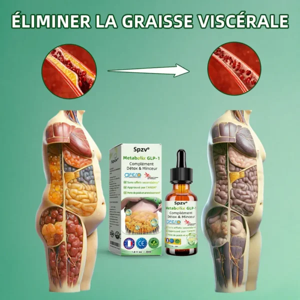 Spzv® Metabolix GLP-1 Complément Détox & Minceur