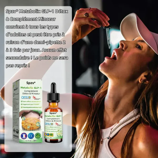 Spzv® Metabolix GLP-1 Complément Détox & Minceur