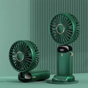 Foldable Neck Fan with Digital Display