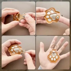 Pet Fur Keepsake Keychain
