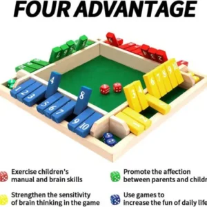 Portable Wooden Dice Game